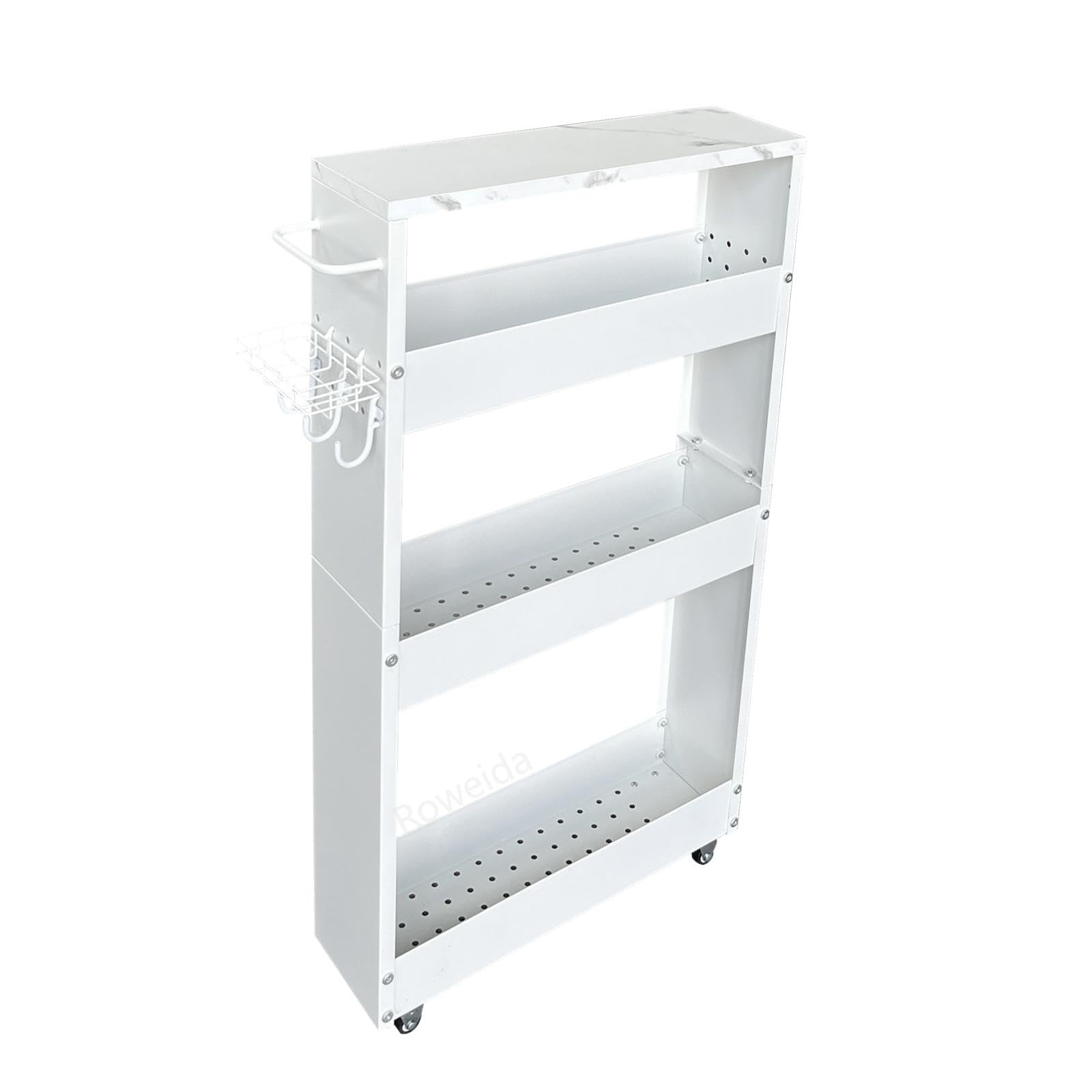 Amazon.co.jp: Roweida キッチンワゴン隙間収納スリム13 cm 移動式隙間